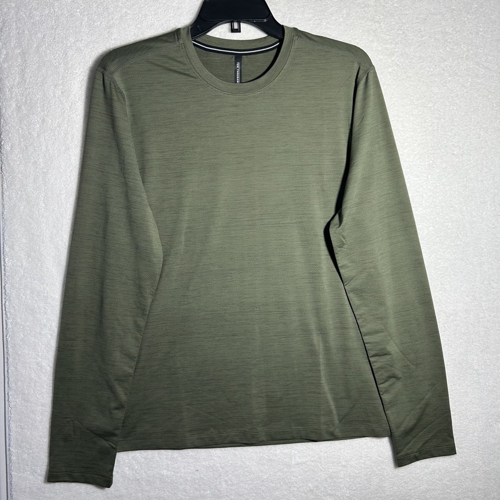 Ten Thousand Mens Size S Green Long Sleeve Interval Athletic Shirt